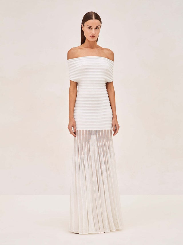 Fey off-white gauze dress – Melissa Nepton